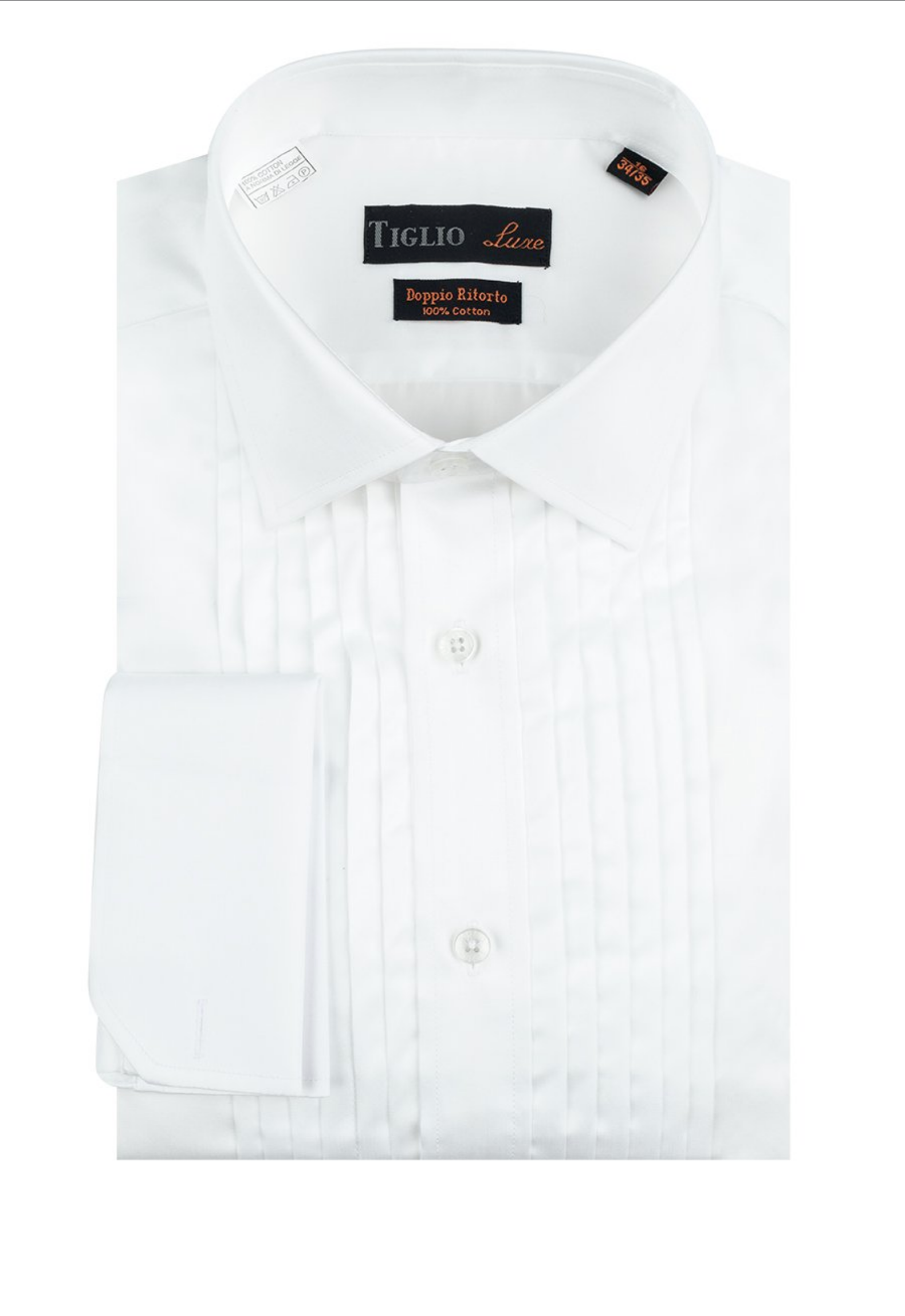 Mens Designer White Laydown Tuxedo Shirt - Men's Tuxedo USA