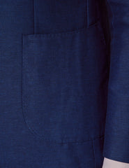 Mens Linen Suit For Beach Wedding - Summer  Suit in Royal Blue Slim Fit - Men's Tuxedo USA