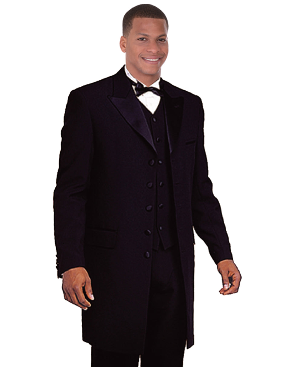 Mens Long Tuxedo Zoot Suit in Black - Men's Tuxedo USA