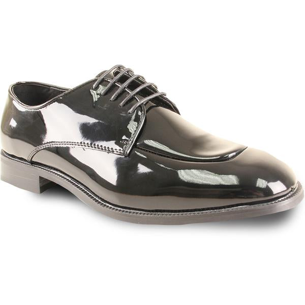 Men Dress Shoe TADI Oxford Formal Tuxedo for Prom & Wedding Black Patent - Men's Tuxedo USA