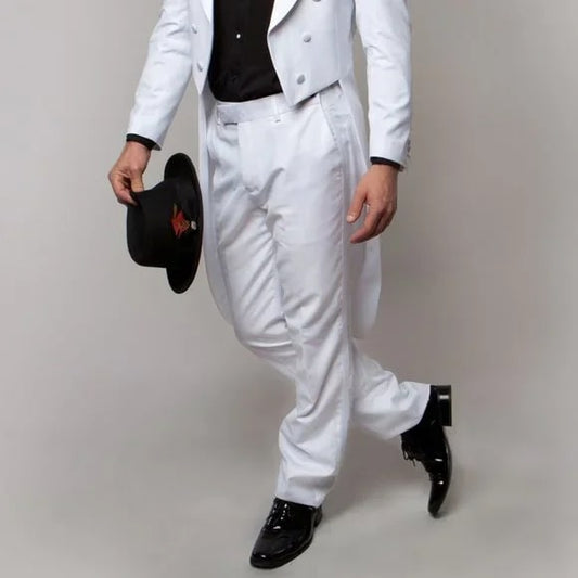 Bryan Michaels Tail Tuxedo, White - Men's Tuxedo USA