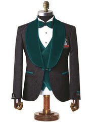 "Dark Teal Tuxedo" - Tailored-Fit Mens Teal Prom Suit - Teal Blue Suit Dark Teal - Men's Tuxedo USA