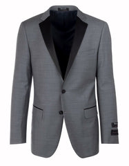 Mens 2 Button Designer Notch Tuxedo in Light Grey - Men's Tuxedo USA