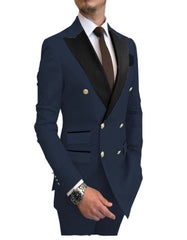 Double Breasted Tuxedo - Double Breasted Suit - "Groom Suit - Groom Tuxedo" - Wedding Suit - Men's Tuxedo USA