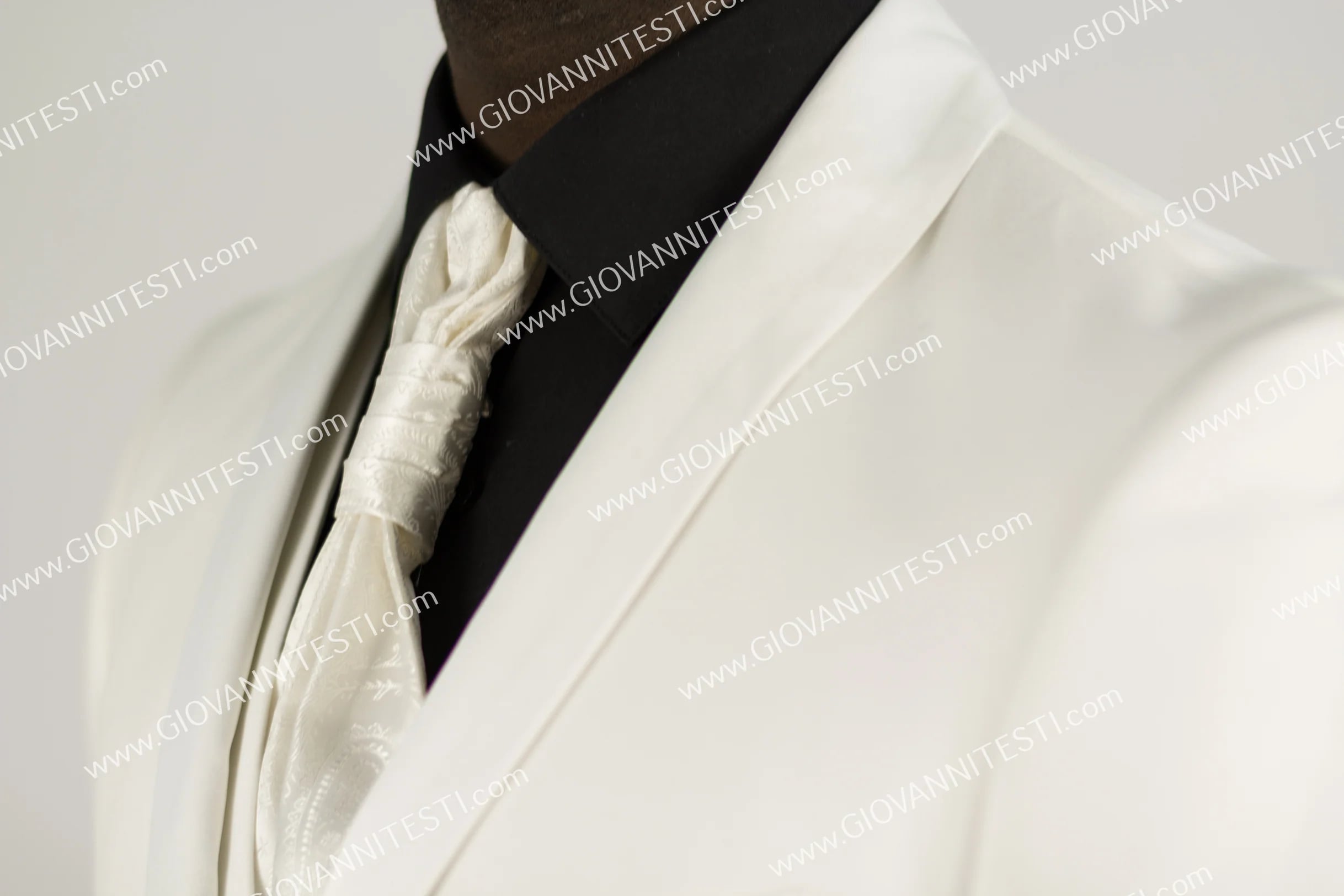 Ivory Tuxedo - Cream Wedding Suit  - Off White Groom 2 Button Lapel Suit - Men's Tuxedo USA