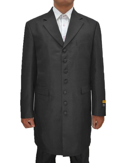 Mens Classic Vested Zoot Suit in Black - Men's Tuxedo USA