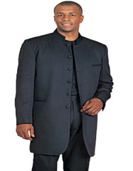 Black Tuxedo - Mens Wedding Suit Collar Zoot Suit Tuxedo - Black Prom Suit - Men's Tuxedo USA