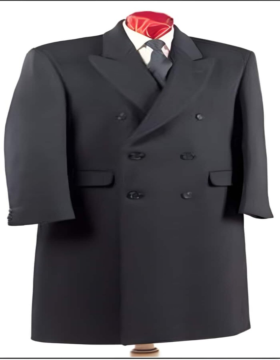 Fully Lined Double Breasted Ankle Wool fabric Blend length Long Dress men's Overcoat | Winter men's Topcoat Sale - Men's Tuxedo USA