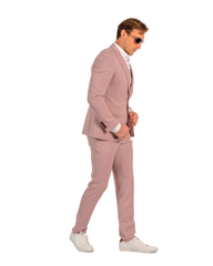 Blush Color Suit For Men - Mauve Suit - Wedding  Slim Fit Suit - Men's Tuxedo USA