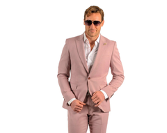 Blush Color Suit For Men - Mauve Suit - Wedding  Slim Fit Suit - Men's Tuxedo USA