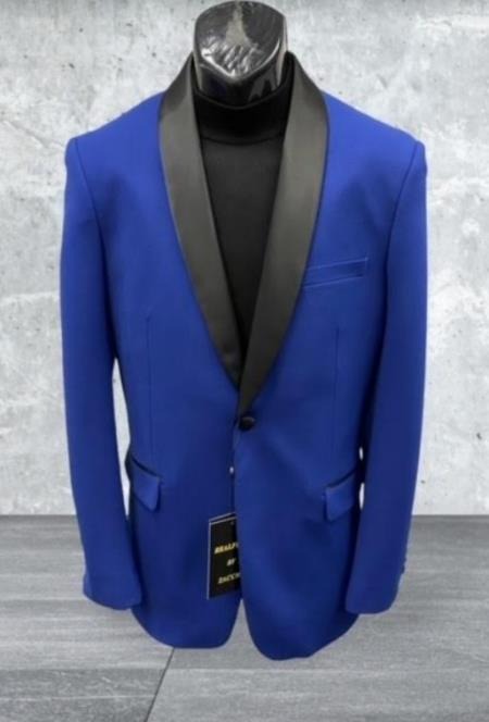 Mens Big and Tall Blazer - Blue Plus Size Tuxedo Jacket - Men's Tuxedo USA