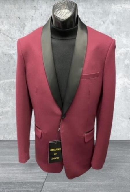 Mens Big and Tall Blazer - Burgundy Plus Size Tuxedo Jacket - Men's Tuxedo USA