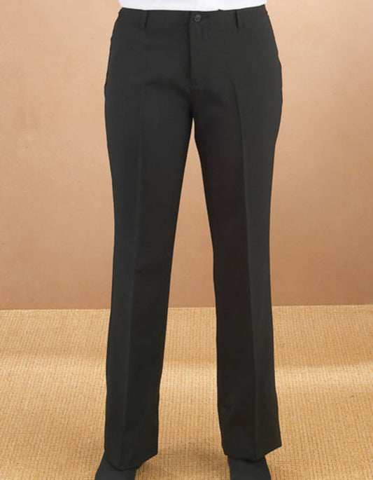 Mens Flat Front Slim Fit Tuxedo Pant in Black - Men's Tuxedo USA