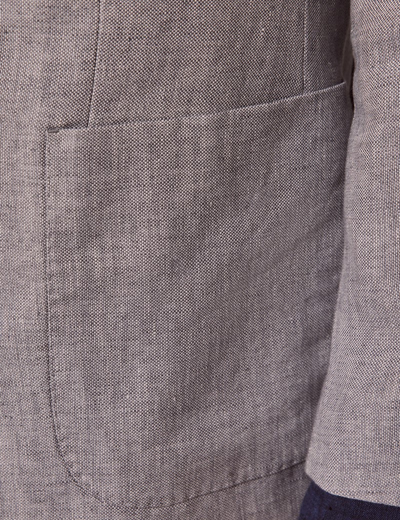 Mens Linen Suit For Beach Wedding - Summer Suit in Light Grey - Men's Tuxedo USA