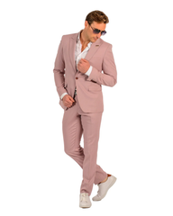 Blush Color Suit For Men - Mauve Suit - Wedding  Slim Fit Suit - Men's Tuxedo USA