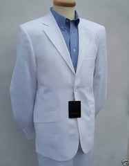 Linen Suit - Mens Summer Suits White Color - Beach Wedding Suit - Men's Tuxedo USA