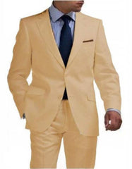 Linen Suit - Mens Summer Suits Sand Color - Beach Wedding - Men's Tuxedo USA