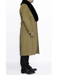 Camel Hair Top Coat - Luxury Cashmere Coat - Big and Tall Cashmere Overcoats - Top Coats For Men Coat Camel