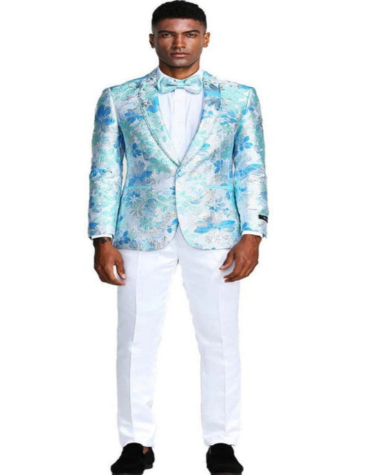 Blue Prom Suit - Blue Homecoming Outfits For Guys Sky Blue - Men's Tuxedo USA