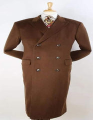 Mens Topcoat Mens Vicuna Light Brown - Dark Camel Coat - Vicuna Light Brown - Dark Camel Overcoat - Men's Tuxedo USA