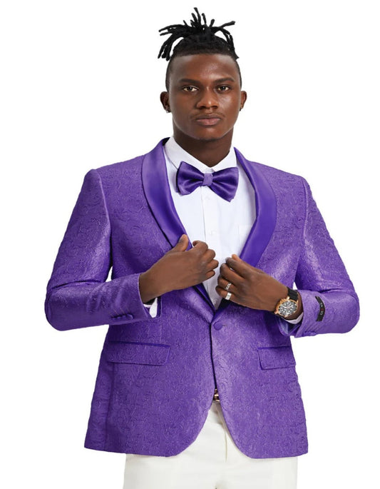 Purple Prom Suit - Purple Prom Outfit - Purple Tuxedo Jacket - Men's Tuxedo USA